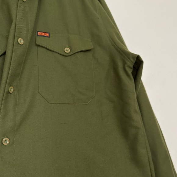 Dixxon Flannel The Revolution Men’s Green Military Shirt - Picture 3 of 11